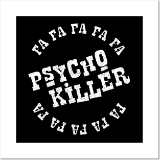 Talking Heads - Psycho Killer - Distressed Posters and Art